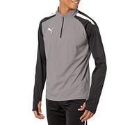 PUMA Men's TeamLIGA 1/4 Zip Top, Smoked Pearl White, XL