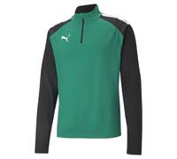 Puma Mens Teamliga 1/4 Zip Tracksuit Drill Top 657236 - Dark Green - Size Large