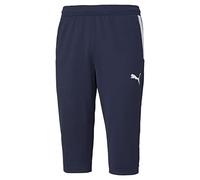 PUMA Men's Teamliga 3/4 Training Pant, Peacoat White, XXL
