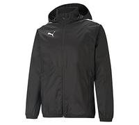 PUMA Men's TeamLIGA All-Weather Jacket, Black/Black, XXL