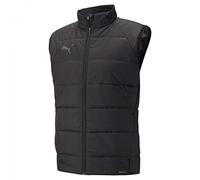 PUMA Men's Team League Vest Jacket Cardigan, Black, S