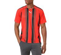 PUMA Men's Teamliga Jersey T-Shirt, Red/Black/White, Medium