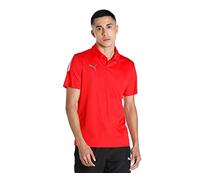 PUMA Men's Teamliga Sideline Polo PUMA Teamliga Men's Sideline Polo Shirt, Electric Blue Lemonade/White, XX-Large (Pack of 1)
