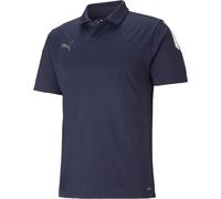 Puma Mens Teamliga Sideline Polo Shirt in Peacoat/White - Blue - Size X-Small
