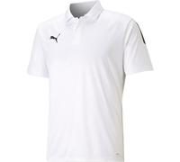Puma Mens Teamliga Sideline Polo Shirt in White/Black - Size Large