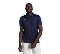 PUMA Mens Teamliga Sideline Polo Shirt, Peacoat-puma White, L EU