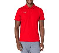 PUMA Men's Teamliga Sideline Polo Shirt, Red/White, XXL