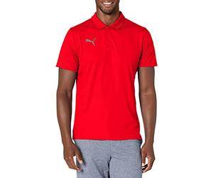 PUMA Men's Teamliga Sideline Polo Shirt, Red/White, XXL