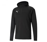 PUMA Men's teamLIGA Training Fleece Sweater, Puma Black-puma White, size: XL