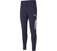 Puma Mens Teamliga Training Pants Pro Tracksuit Bottom in Peacoat/White - Blue - Size Small