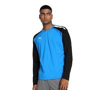 PUMA Men's TeamLIGA Training Sweat Sweater, Electric Blue Lemonade-Puma Black, XXL