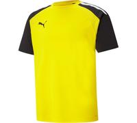 Puma Mens Teampacer Jersey T-Shirt in Yel/Black/Wht - Yellow - Size Medium