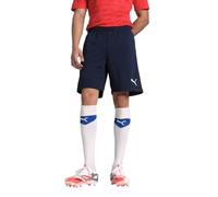 PUMA Mens Teamrise Shorts, Peacoat-puma White, S EU