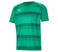 PUMA Mens Teamvision Jersey Performance Tee, Pepper Green-Power Green-puma White, M EU