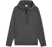 Puma Mens tech Half Zip Hoodie in Dusky Gray - Grey - Size X-Large