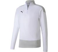Puma Mens TG23 Tr Quarter Zip Fleece Top White/Grey S