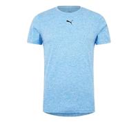 Puma Mens Train All Day Essentials Heather T-Shirt Short Light Blue L