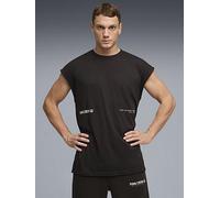 Puma Mens Training Graphic Cutoff Tank, Black, Size S, Men Black