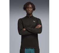 Puma Mens Training PWR Fabrix Mix 1/4 Zip, Black, Size S, Men Black