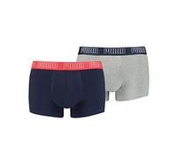 PUMA Men's Trunk, Blue/Grey Melange, M (Pack of 2)