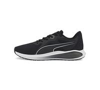 PUMA Men's Twitch Runner Sneaker,Black White,13