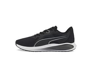 PUMA Men's Twitch Runner Sneaker,Black White,13