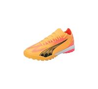 PUMA Men's Ultra Match Tt Soccer Shoe, Sun Stream-black-sunset Glow, 10 UK