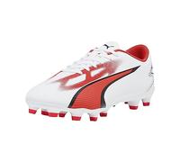 PUMA Men's Ultra Play Firm Artificial Floor Sneaker, White Black Fire Orchid, 11 UK