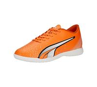 Puma Men's Ultra Play Indoor Trainer Soccer Shoes Sneaker, Ultra Orange-White-Blue Glimmer, 9 UK