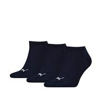 Puma Men's Unisex Sneaker Plain 3P Sock, Navy, 2.5-5 UK (35/38 EU) (Pack of 3)
