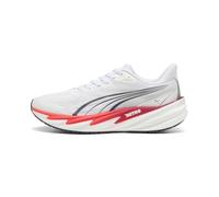 Puma Men's Velocity Nitro 5 Running Shoes, Puma White-Ultra Red, 8