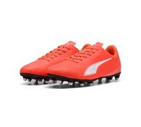 PUMA Men's Vitoria II FG/AG Soccer Shoe, Glowing RED White, 11 UK