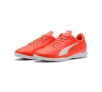 PUMA Men's Vitoria II IT Soccer Shoe, Glowing RED White, 8 UK