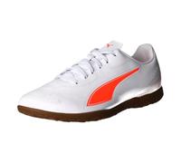 PUMA Men's Vitoria II IT Soccer Shoe, White-Glowing RED, 7.5 UK