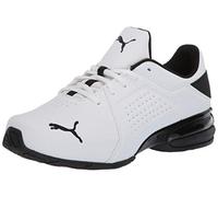 PUMA Men's Viz Runner Cross Trainer Running Shoe, Black White, 6.5 UK