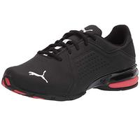 PUMA Men's Viz Runner Cross Trainer Sneaker, Black White, 12 UK