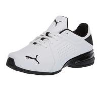 PUMA Men's Viz Runner Cross-Trainer White-Black 8 Wide