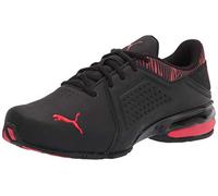 PUMA Men's Viz Runner Running Shoe, Black White, 10 UK Wide
