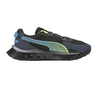 PUMA Mens Wild Rider Ls Lace Up Sneakers Shoes Casual - Black, Grey, 10.5