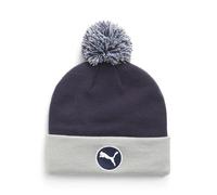 PUMA Mens Wrmlbl Removable Pom Beanie, Navy Blazer-Ash Gray