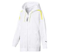 PUMA Mens Zip Up Perforated Windbreaker Jacket Hooded Track Top 568014 02 White