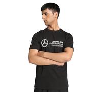 PUMA Mercedes-AMG Petronas Motorsport ESS Logo T-Shirt Tee Top Men Black Size M