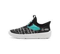 Puma Mercedes Amg Petronas Slip On Shoes MAPF1 Slipkart Alternate Closure Sneaker, Black and White, 5 M US Little Kid, 1.5 UK Child
