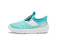 Puma Mercedes Amg Petronas Slip On Shoes MAPF1 Slipkart Alternative Closure Sneakers, Shiny, Size 42 US Unisex Kids, Glossy Green White, 11 UK Child