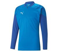 Puma Midlayer Top Mens XXL Blue DryCell Breathable 1/4 Zip Golf Long Sleeve Top
