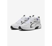 PUMA Unisex MILENIO TECH Sneaker, White Black Silver, 3.5 UK