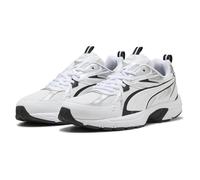 PUMA Unisex MILENIO TECH Sneaker, White Black Silver, 8.5 UK