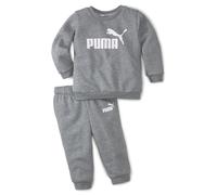 PUMA Unisex Baby Minicats Ess Crew Jogger Fl Jog Suit, Medium Gray Heather, 92 EU