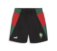 PUMA Morocco Woven Football Shorts, Black Vine For All Time Red Green, M
