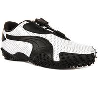 Puma Mostro Perf Elastic Hook&Loop Leather Womens Trainers White Black UK 4 - 7